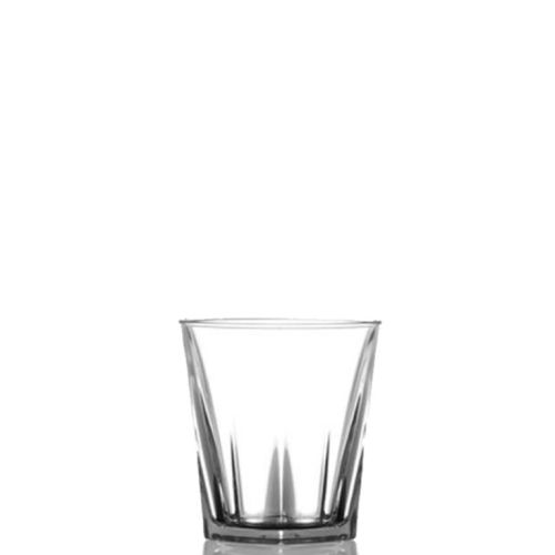 Weinglas Penthouse 26 cl.  | Kunststoff. Dieses transparente Weinglas ohne Stiel kann bedruckt oder graviert werden